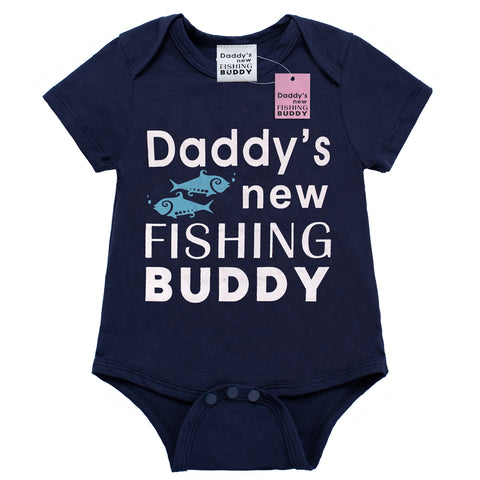 Baby Boys Daddy's New Fishing Buddy Pants Set