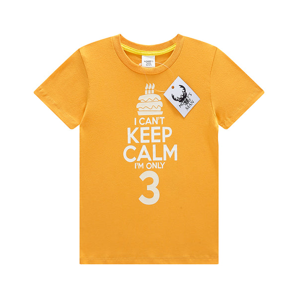 Mommy's New Man Boys Girls 3 Years Old Birthday T-shirt